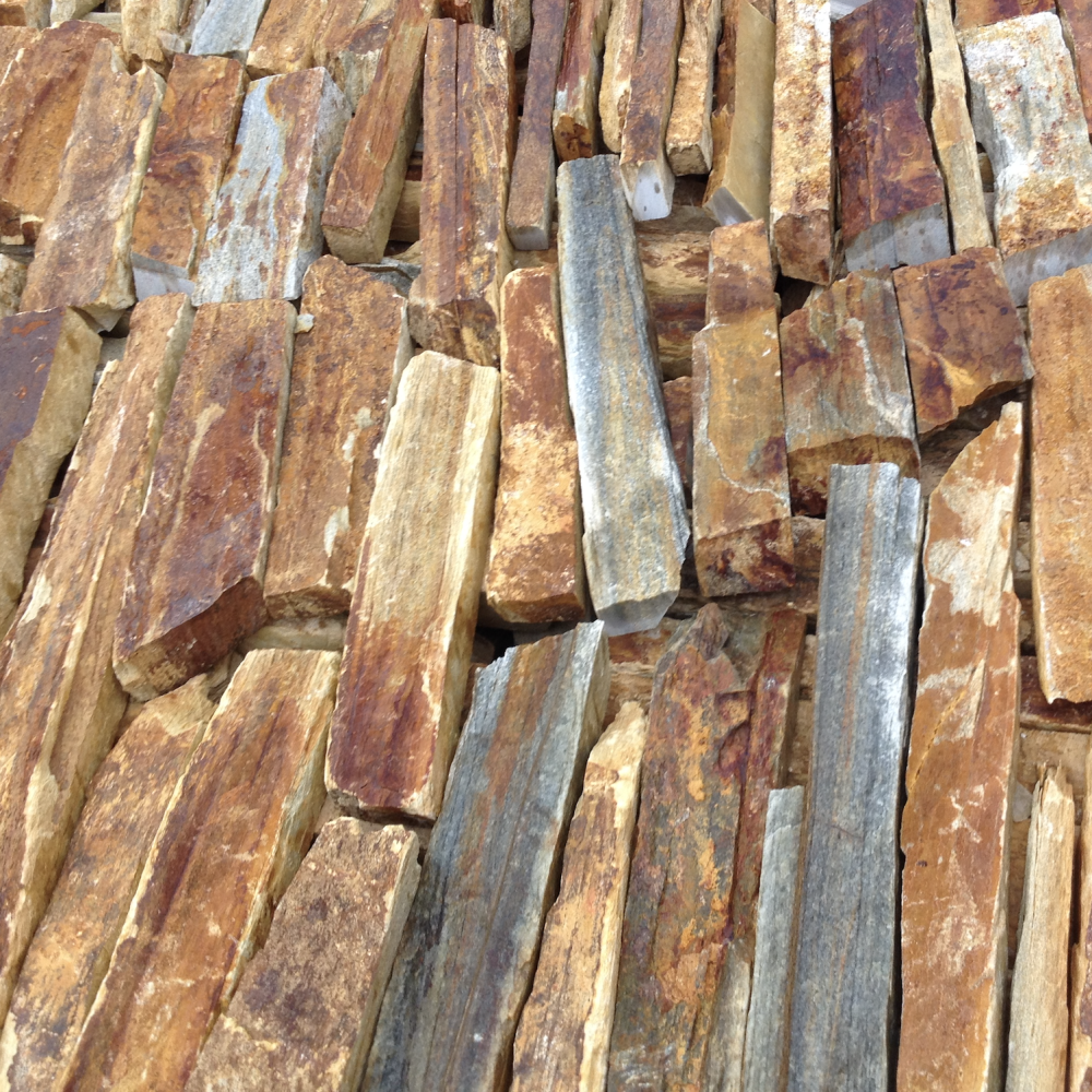 Tiras de xisto amarelo