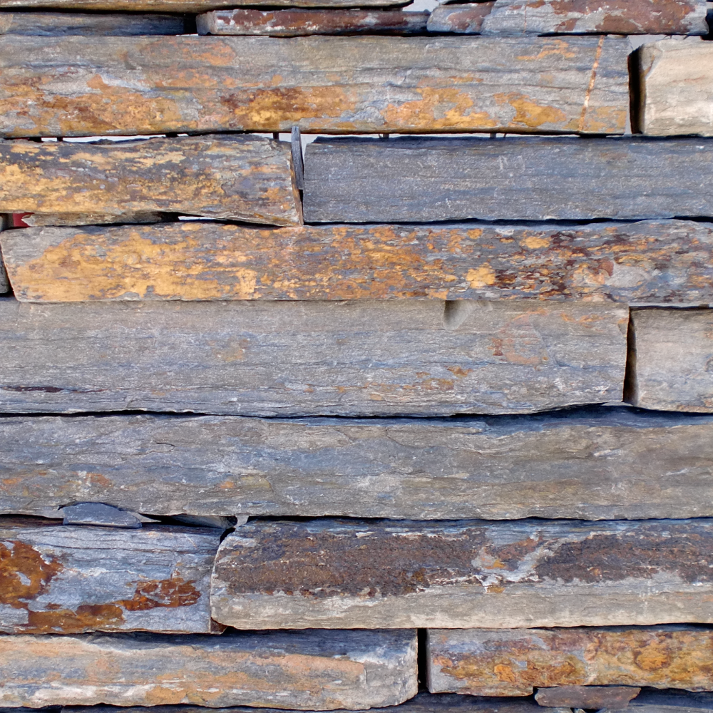 Palitos de xisto oxidado